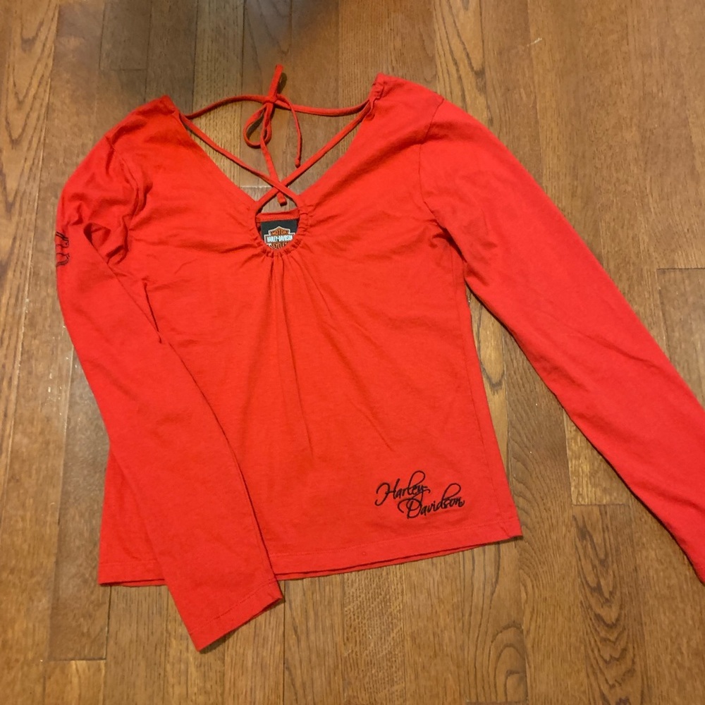 Harley Davidson Long Sleeve With Tie Detail
